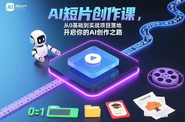AI短片创作课，从0基础到实战项目落地，开启你的AI创作之路(更新0411)-云创网