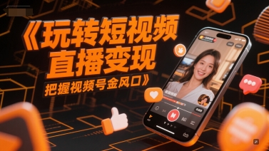 玩转短视频直播变现，把握视频号金风口-云创网