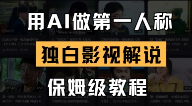 用AI做第一人称独白影视解说，手把手教学，保姆级教程-云创网