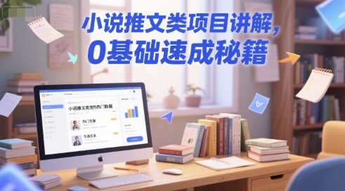 小说推文类项目讲解，0 基础速成秘籍-云创网
