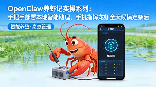 OpenClaw养虾记实操系列-更新：手把手部署本地智能助理，手机指挥龙虾全天候搞定杂活-云创网