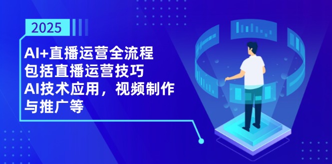 2025AI+直播运营全流程，包括直播运营技巧，AI技术应用，视频制作与推广等-云创网