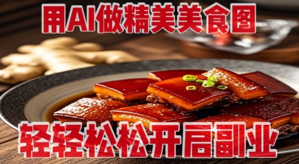 用AI做精美美食图，无需专业设备拍摄，轻轻松松开启副业-云创网