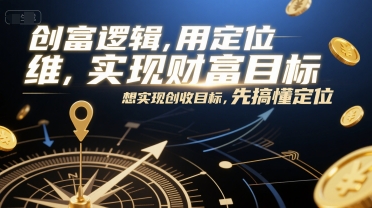 创富逻辑，用定位思维实现财富目标，想实现创收目标，先搞懂定位-云创网