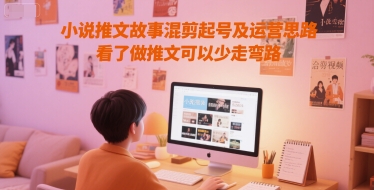小说推文故事混剪起号及运营思路，看了做推文可以少走弯路-云创网