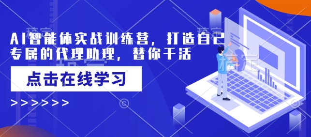AI智能体实战训练营，打造自己专属的代理助理，替你干活-云创网