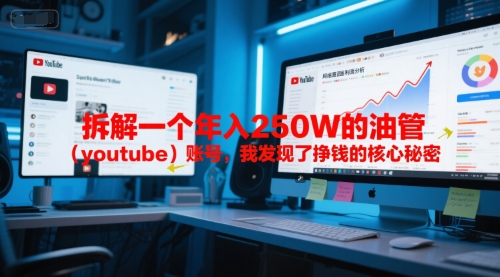 付费文章：拆解一个年入250W的油管(youtube)账号，我发现了挣钱的核心秘密-云创网