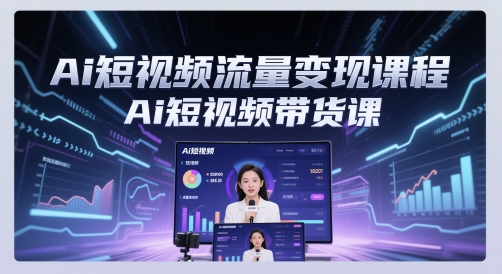 Ai短视频流量变现课程，Ai短视频带货课-云创网