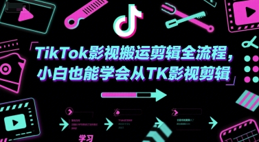 TikTok影视搬运剪辑全流程，小白也能学会从TK影视剪辑-云创网