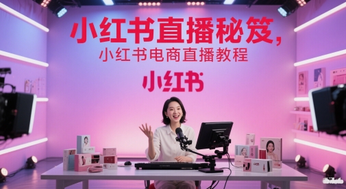 小红书直播秘笈，小红书电商直播教程-云创网