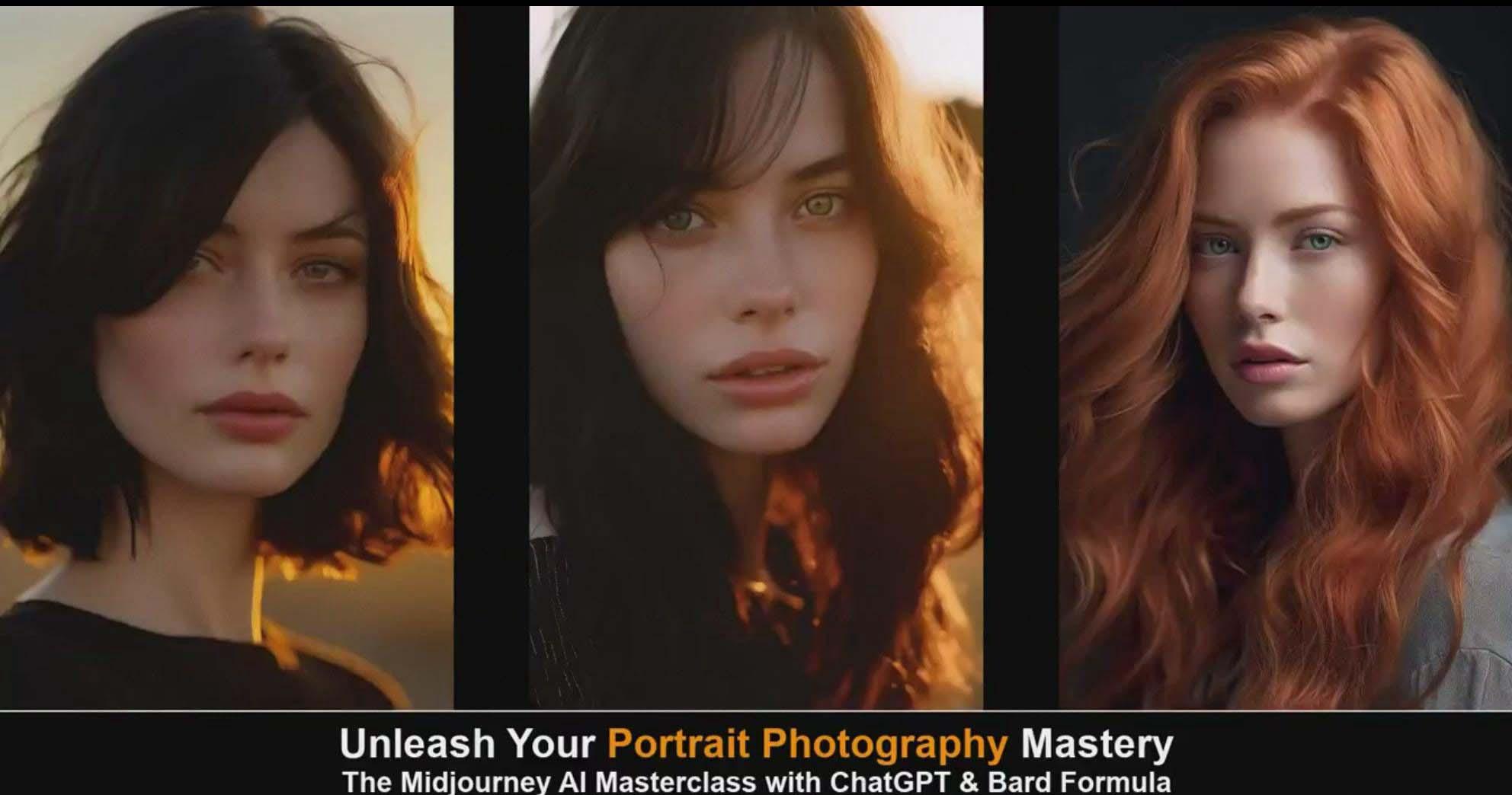 图片[3]-(9312期)Midjourney v5 ChatGPT 和 Bard AI人工智能人像摄影大师班-15节-中英字幕-云创网