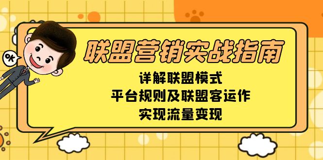 联盟营销实战指南，详解联盟模式、平台规则及联盟客运作，实现流量变现-云创网