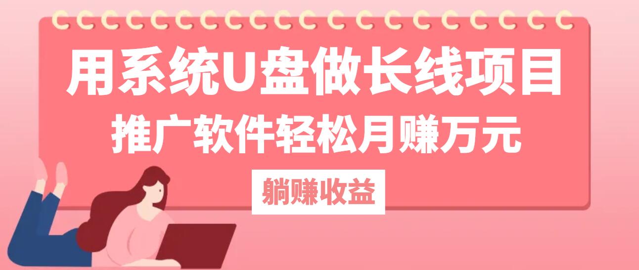 用系统U盘做长线项目，推广软件轻松月赚万元-云创网