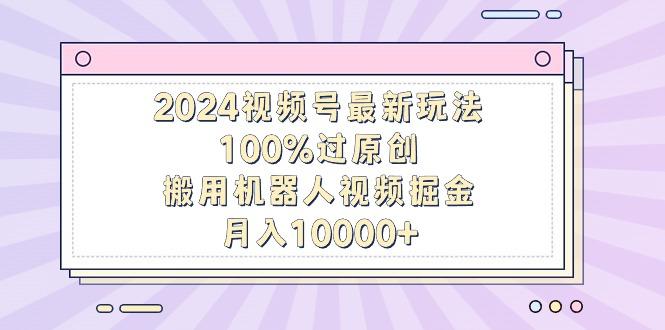 2024视频号最新玩法，100%过原创，搬用机器人视频掘金，月入10000+-云创网