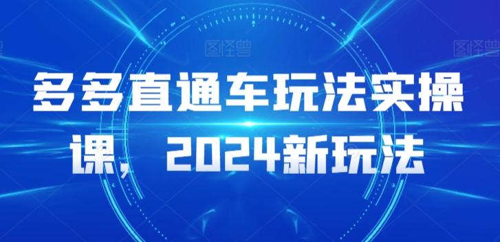 多多直通车玩法实操课，2024新玩法-云创网
