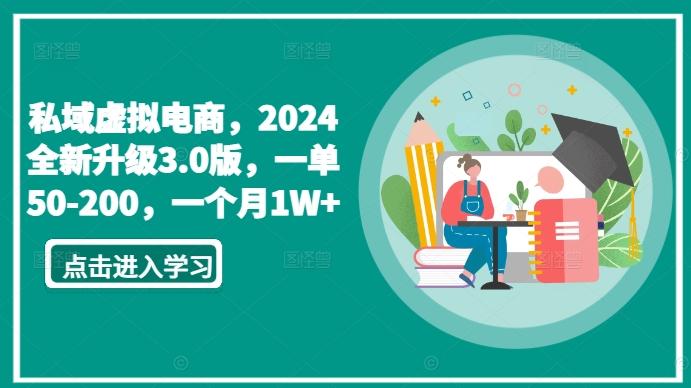 私域虚拟电商，2024全新升级3.0版，一单50-200，一个月1W+【揭秘】-云创网