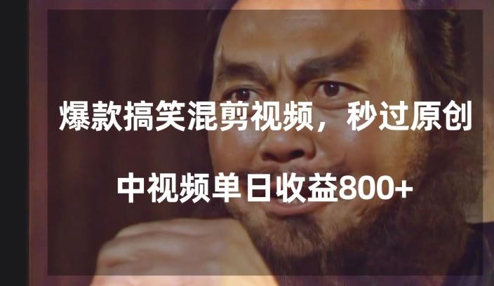 爆款搞笑混剪视频，百分百过原创，单日中视频播放收益800+【揭秘】-云创网