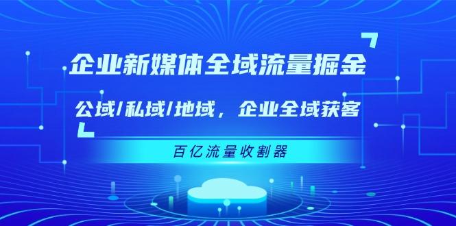 企业 新媒体 全域流量掘金：公域/私域/地域 企业全域获客 百亿流量 收割器-云创网
