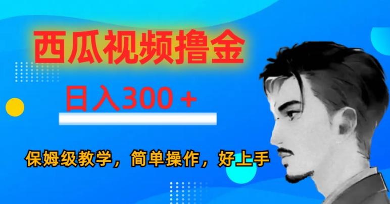 西瓜视频撸金日入300，保姆级教学，简单操作，好上手-云创网